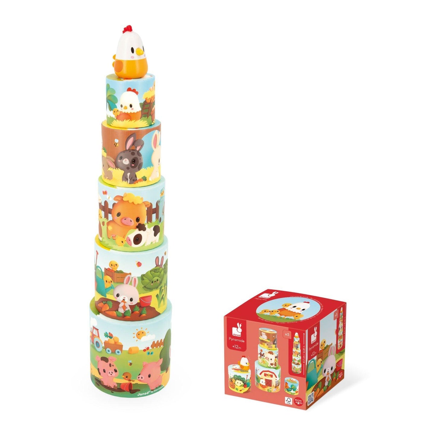Piramide redonda- La granja - itxikids