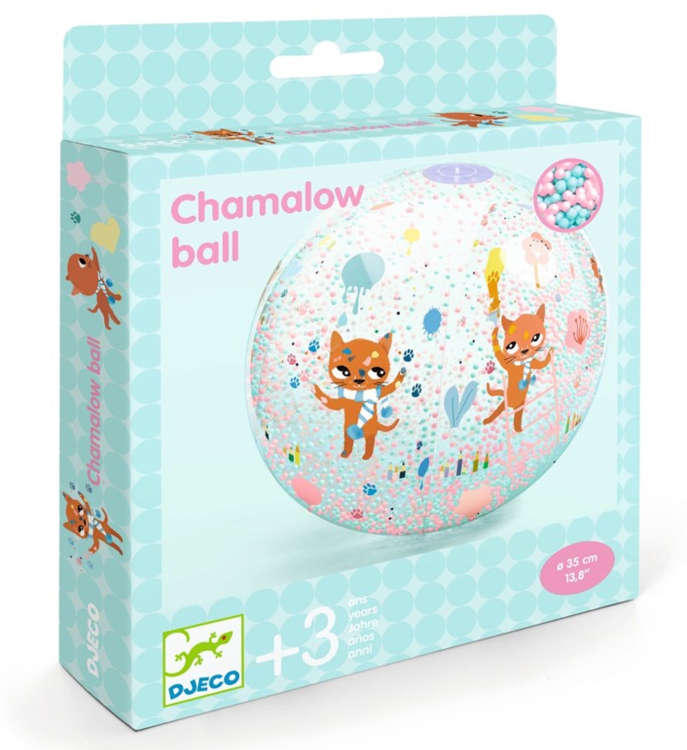 Chamalow pelota hinchable con bolas