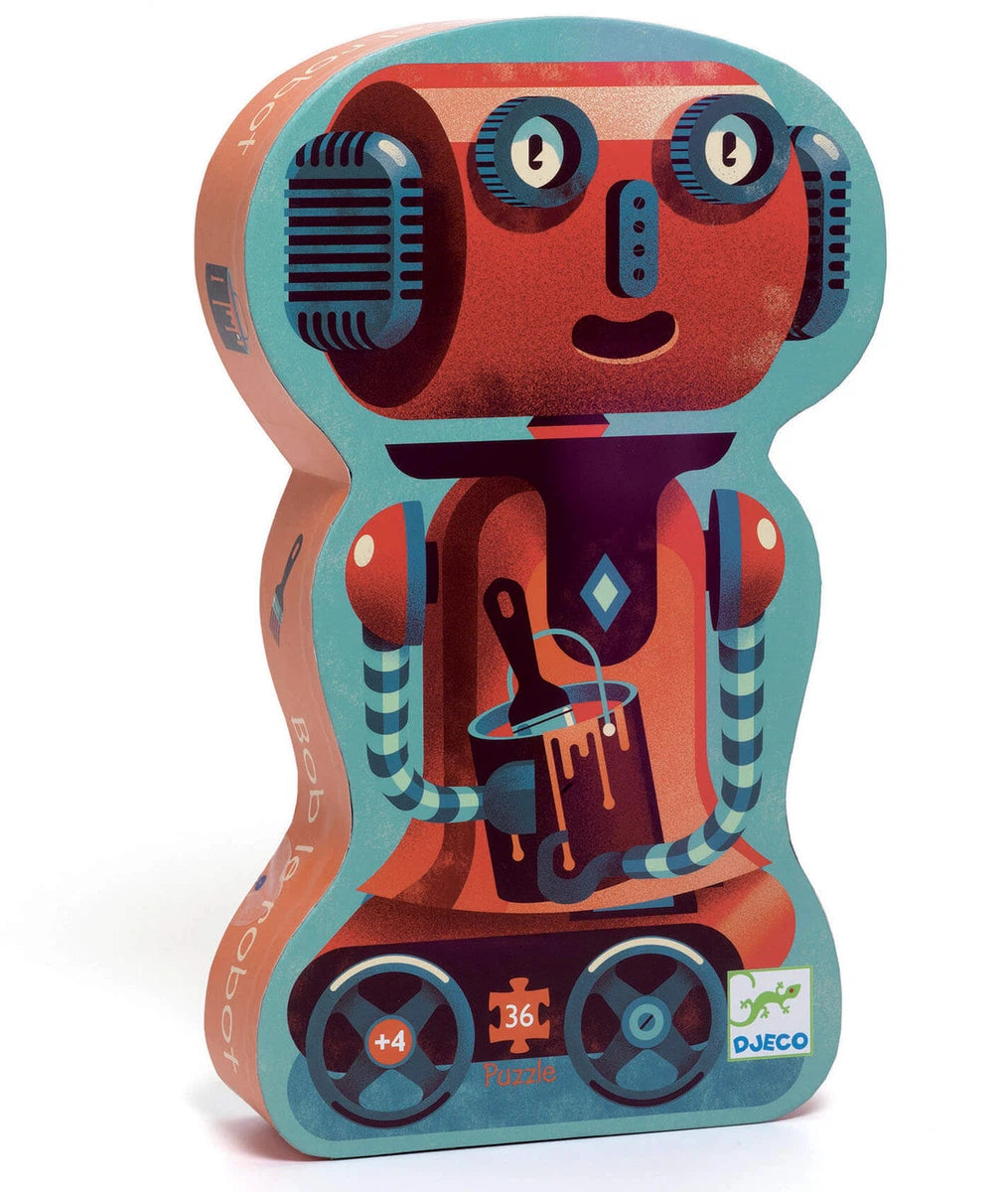 Puzzle Silueta- Bob el robot 36 piezas